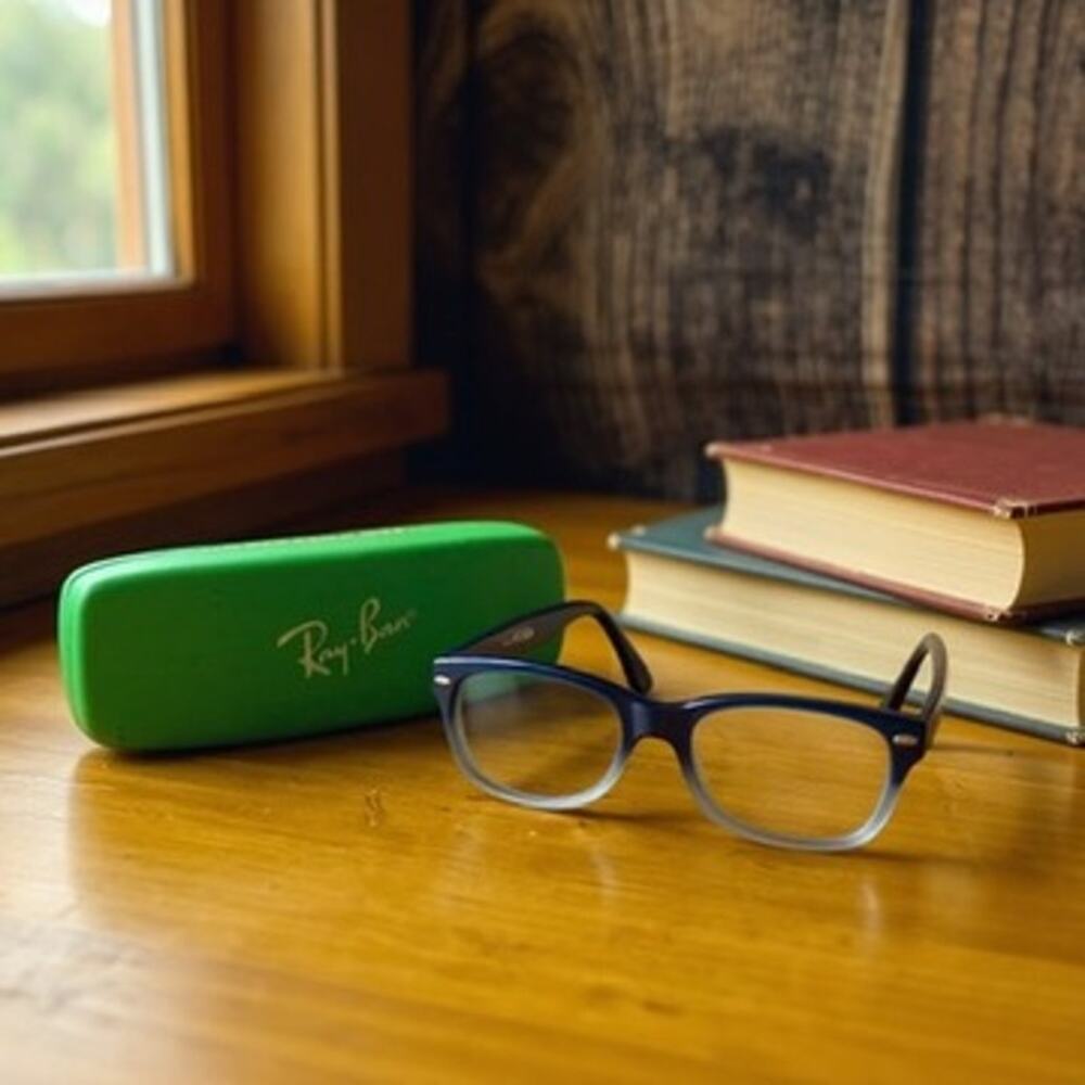 Ray-Ban‎ Kids Blue Square Full Rim RX Eyeglasses Frames ONLY Unisex